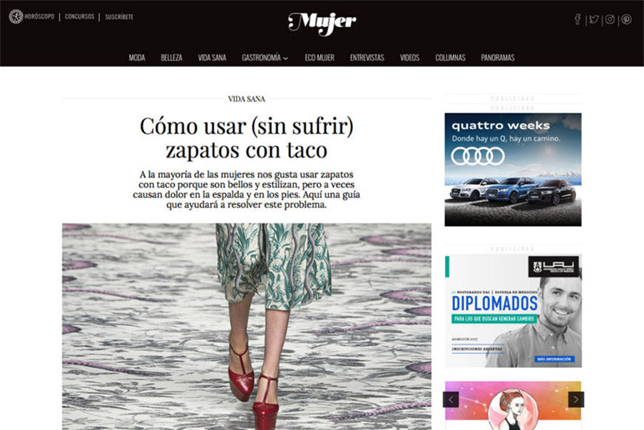 REVISTA MUJER: COMO USAR (SIN SUFRIR) ZAPATOS CON TACO