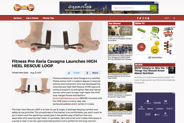 BROADWAY WORLD : FITNESS PRO ILARIA CAVAGNA LAUNCHES HIGH HEEL RESCUE LOOP