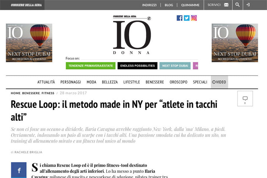IO DONNA: RESCUE LOOP: IL METODO MADE IN ITALY PER "ATLETE IN TACCHI ALTI"